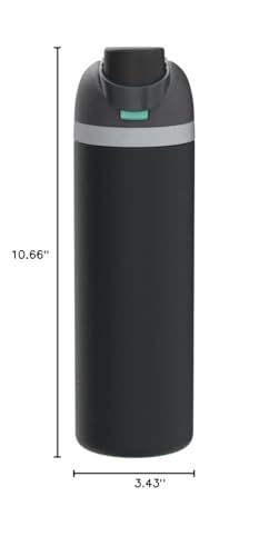 Owala FreeSip Insulated Stainless Steel Water Bottle with Straw for Sports and Travel, BPA-Free, 24 Ounce, Candy Store