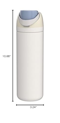 Owala FreeSip Insulated Stainless Steel Water Bottle with Straw for Sports and Travel, BPA-Free, 24 Ounce, Candy Store