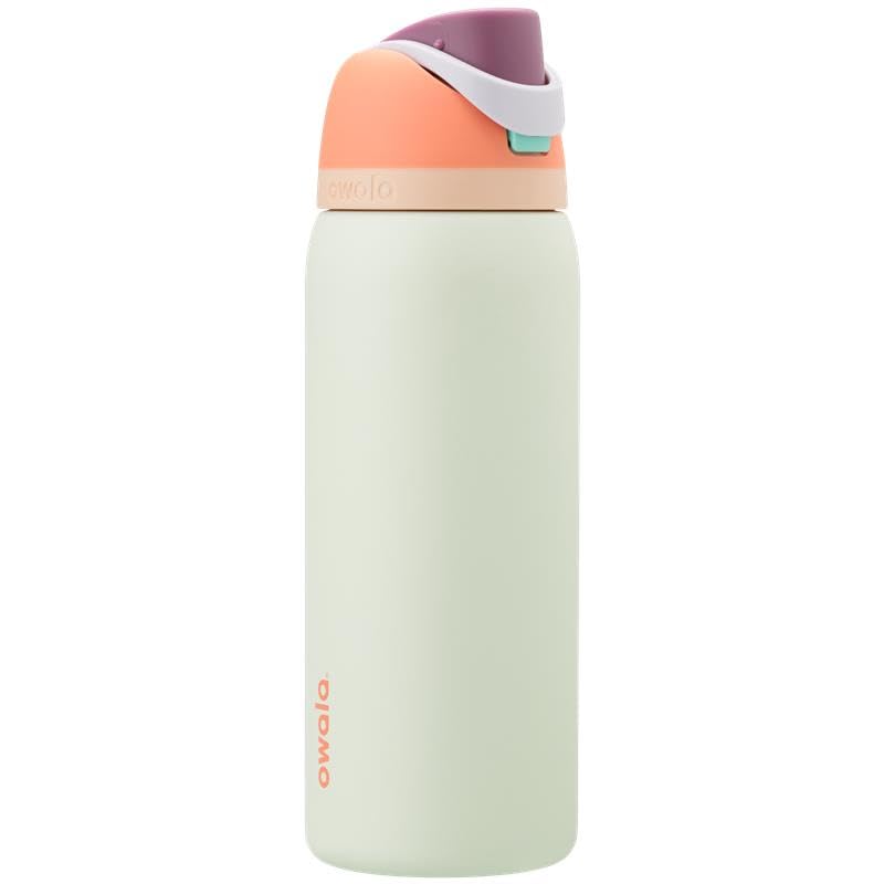 Owala FreeSip Insulated Stainless Steel Water Bottle with Straw for Sports and Travel, BPA-Free, 24 Ounce, Candy Store