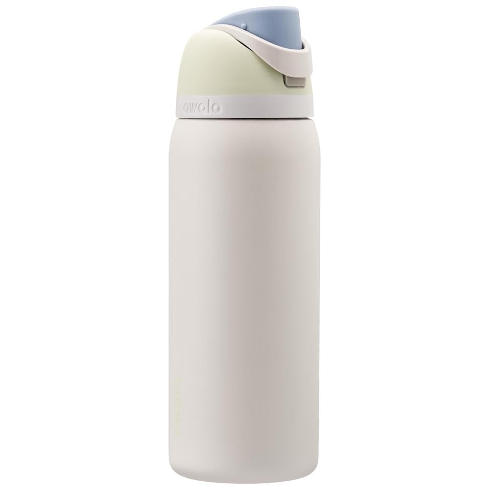 Owala FreeSip Insulated Stainless Steel Water Bottle with Straw for Sports and Travel, BPA-Free, 24 Ounce, Candy Store