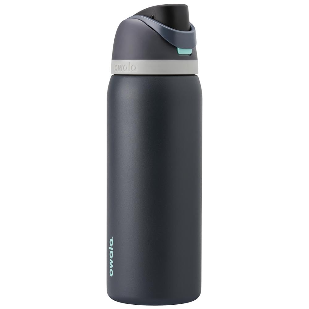 Owala FreeSip Insulated Stainless Steel Water Bottle with Straw for Sports and Travel, BPA-Free, 24 Ounce, Candy Store