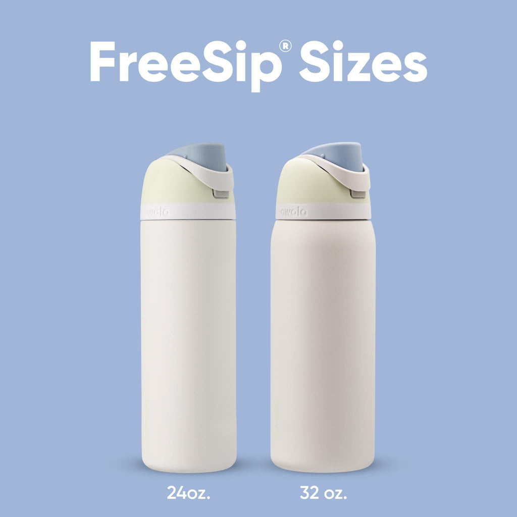 Owala FreeSip Insulated Stainless Steel Water Bottle with Straw for Sports and Travel, BPA-Free, 24 Ounce, Candy Store