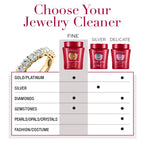 CONNOISSEURS Premium Edition Jewelry Cleaner 9.6oz bottle with fine, silver, and delicate jewelry cleaner options.