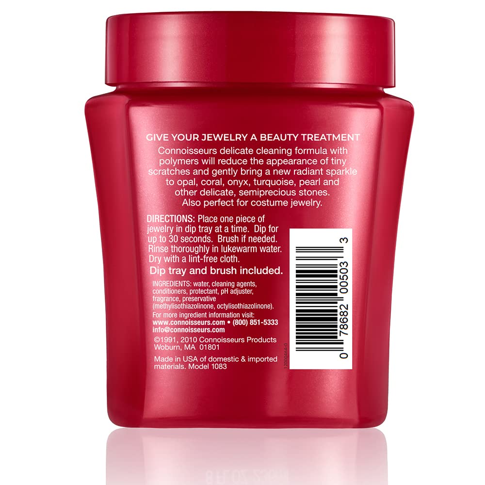 CONNOISSEURS Premium Edition Jewelry Cleaner 9.6oz bottle for fine, silver, and delicate jewelry cleaning.