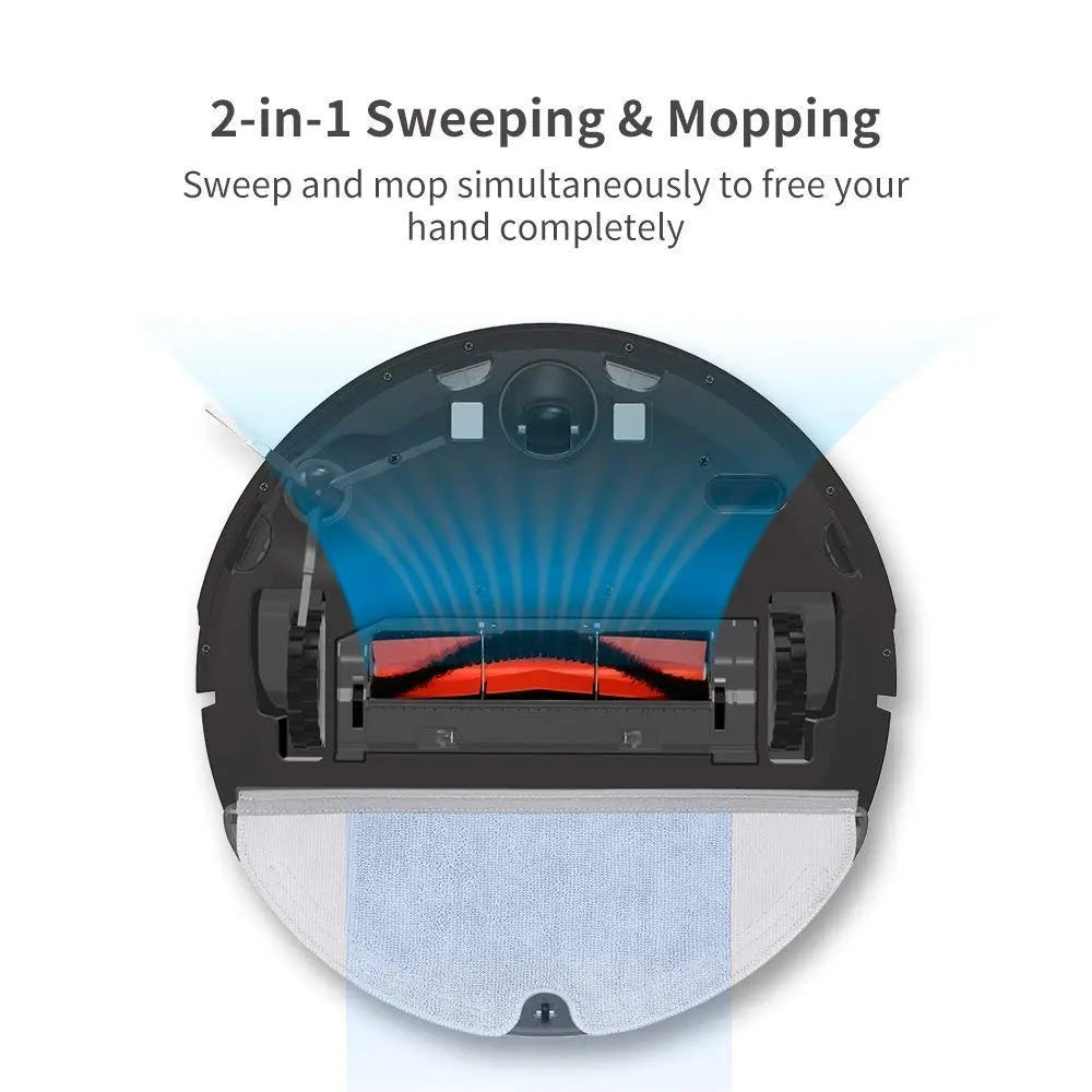 Roborock Saros 10R Robot Vacuum and Mop in black, showcasing ultra-slim design, FlexiArm, and self-emptying features.