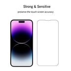 Ailun tempered glass screen protectors for iPhone 16/15/15 Pro, 3-pack, 6.1-inch, case-friendly, Dynamic Island compatible.