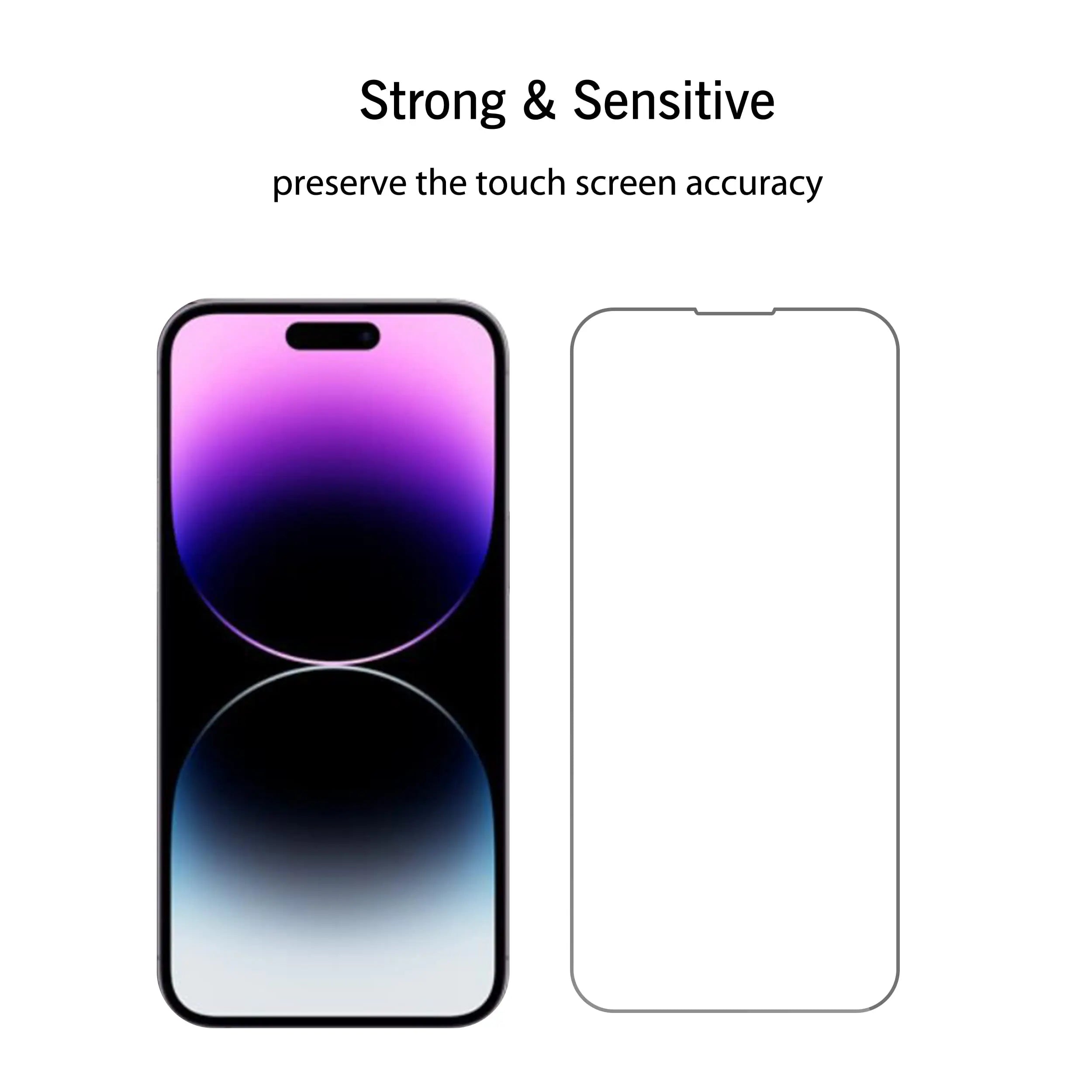 Ailun tempered glass screen protectors for iPhone 16/15/15 Pro, 3-pack, 6.1-inch, case-friendly, Dynamic Island compatible.