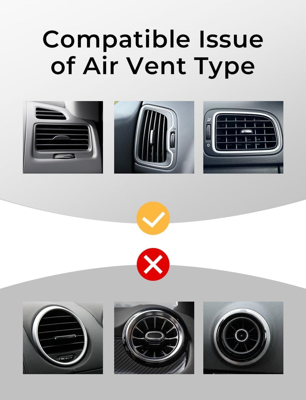 LISEN magnetic phone holder for car with upgraded clip and strong magnets, designed for Galaxy S25 Ultra and 4-6.7 inch smartphones.