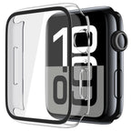 Misxi tempered glass case for Apple Watch Series 11 and 10, black screen protector cover, fits 46mm iWatch.
