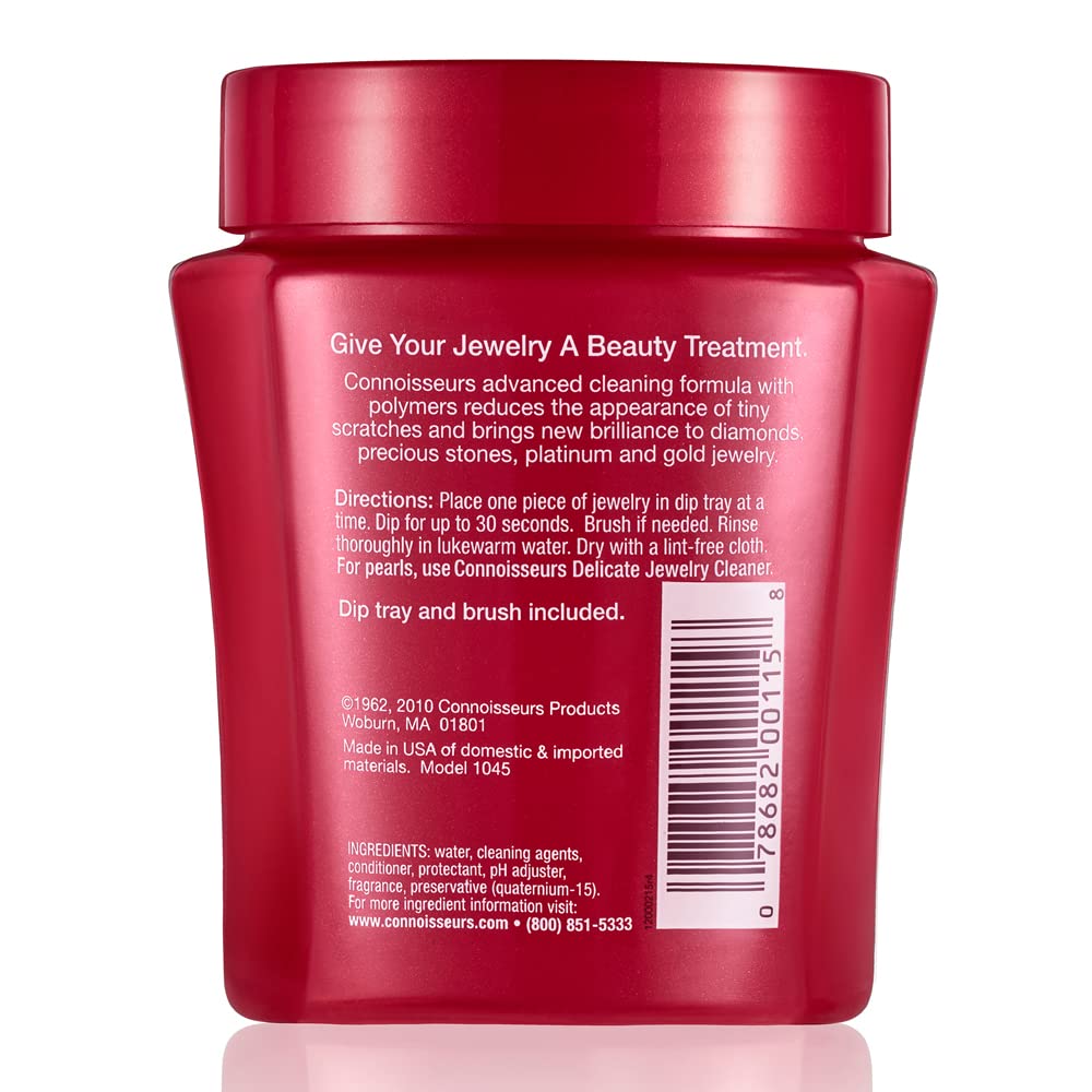 CONNOISSEURS Premium Edition Jewelry Cleaner 9.6oz bottle for fine, silver, or delicate jewelry cleaning.