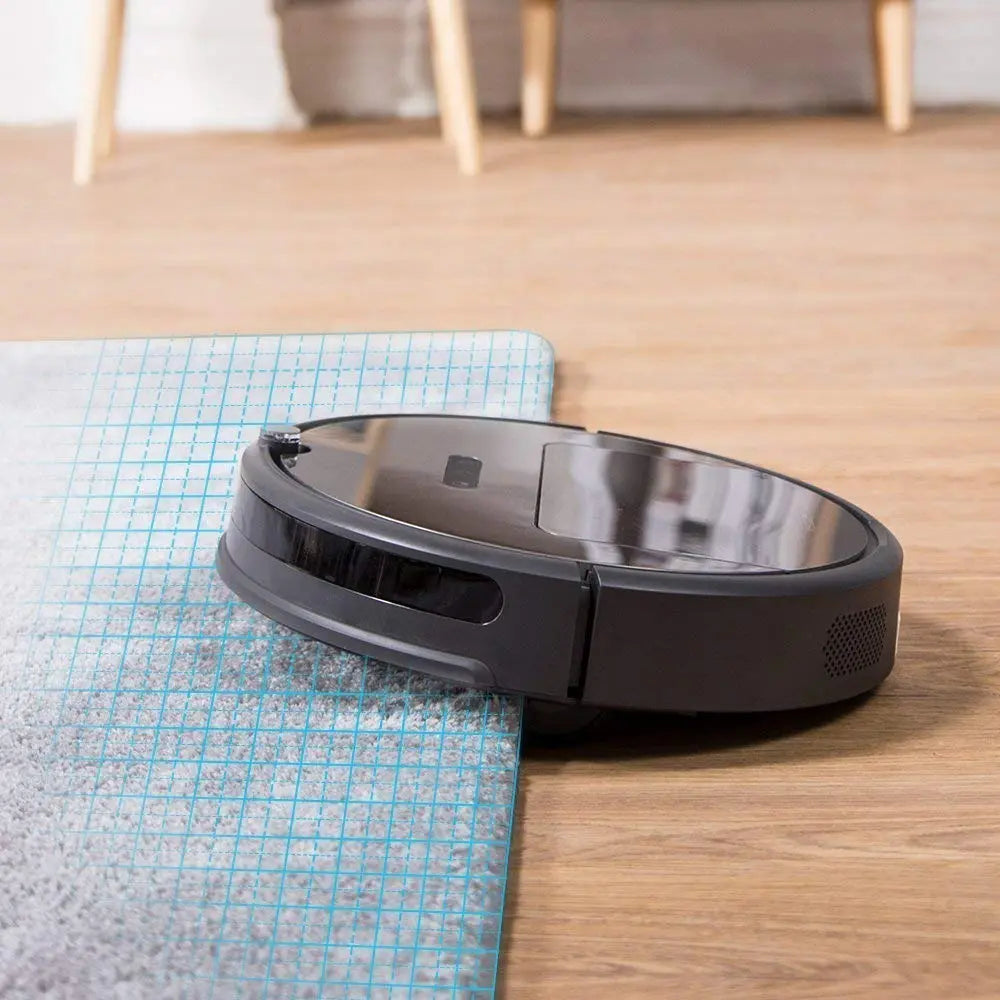 Roborock Saros 10R Robot Vacuum and Mop in black, showcasing ultra-slim design and FlexiArm for corner cleaning.