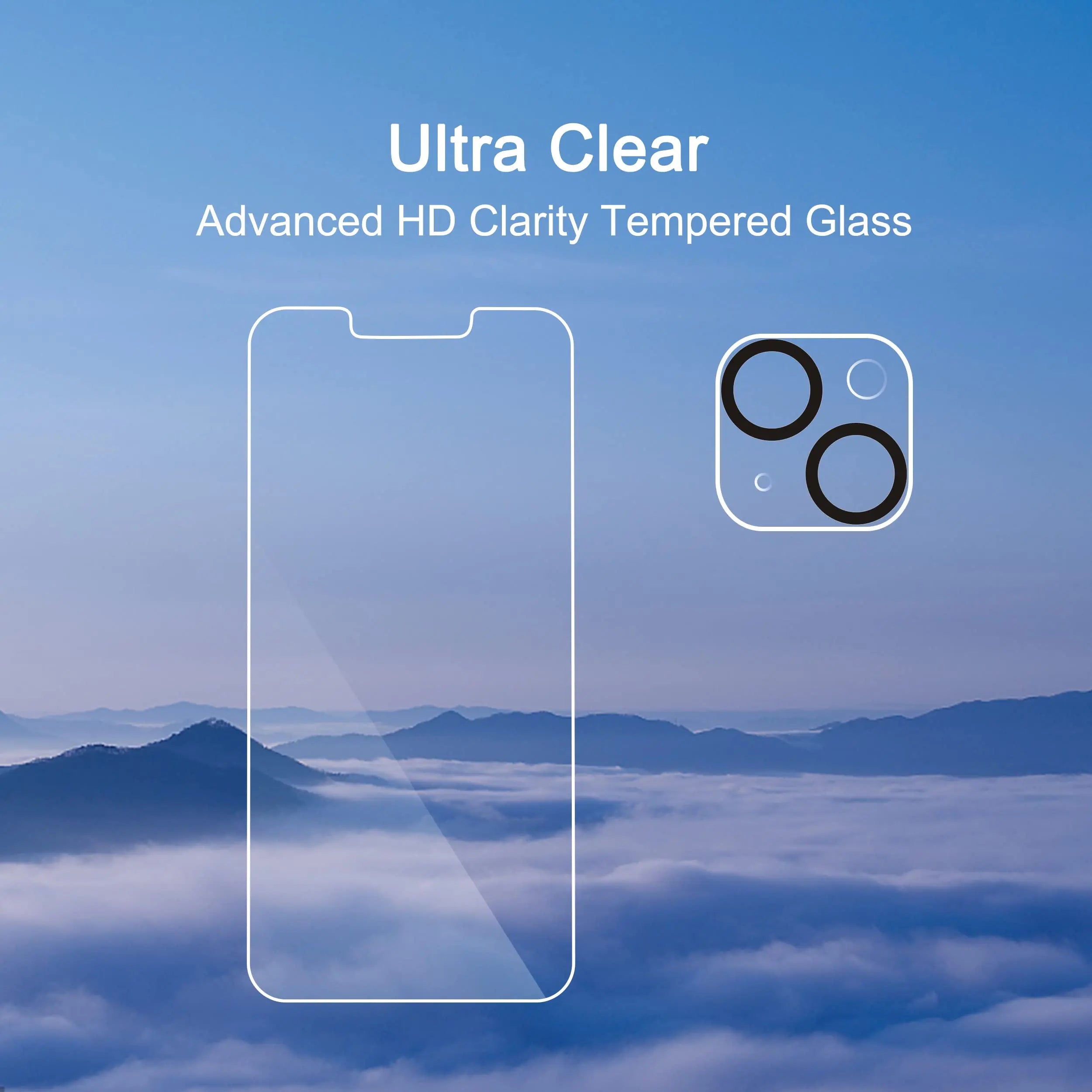 Ailun 3 pack screen protectors and camera lens protectors for iPhone 17 Pro Max with installation frame, case friendly.