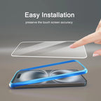 Ailun 3 pack screen protector and camera lens protectors for iPhone 17 Pro Max with installation frame, case friendly.