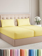 CGK Unlimited white queen sheet set featuring deep pockets, soft fabric, and a breathable, wrinkle-free design.