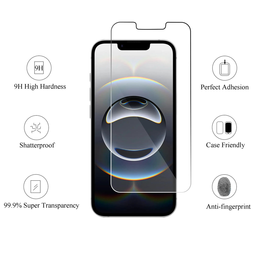 Ailun tempered glass screen protector for iPhone 16/15/15 Pro, 3-pack, case friendly, Dynamic Island compatible.