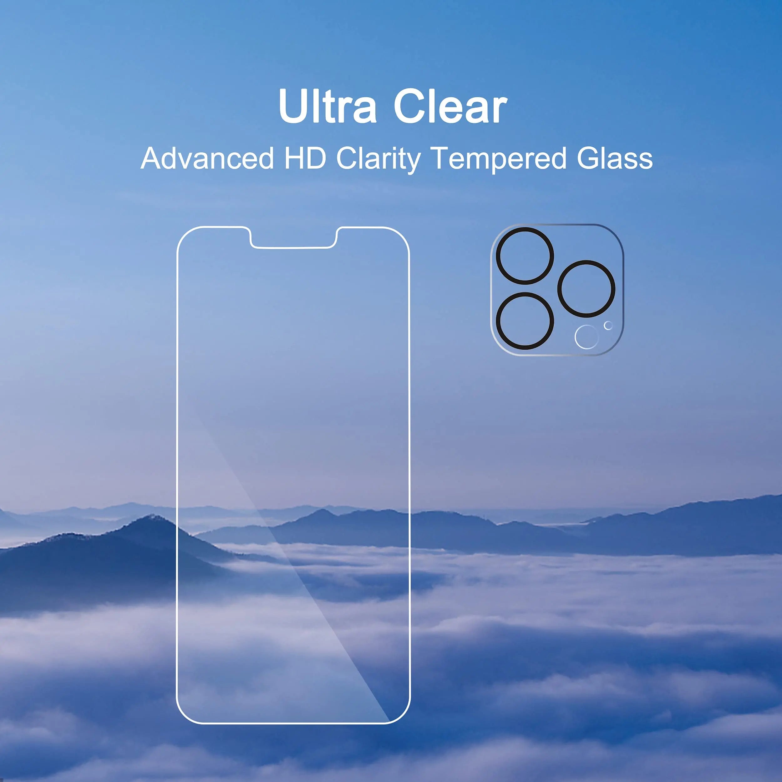 Ailun 3 pack screen protector and camera lens protector for iPhone 17 Pro Max with installation frame, case friendly design.