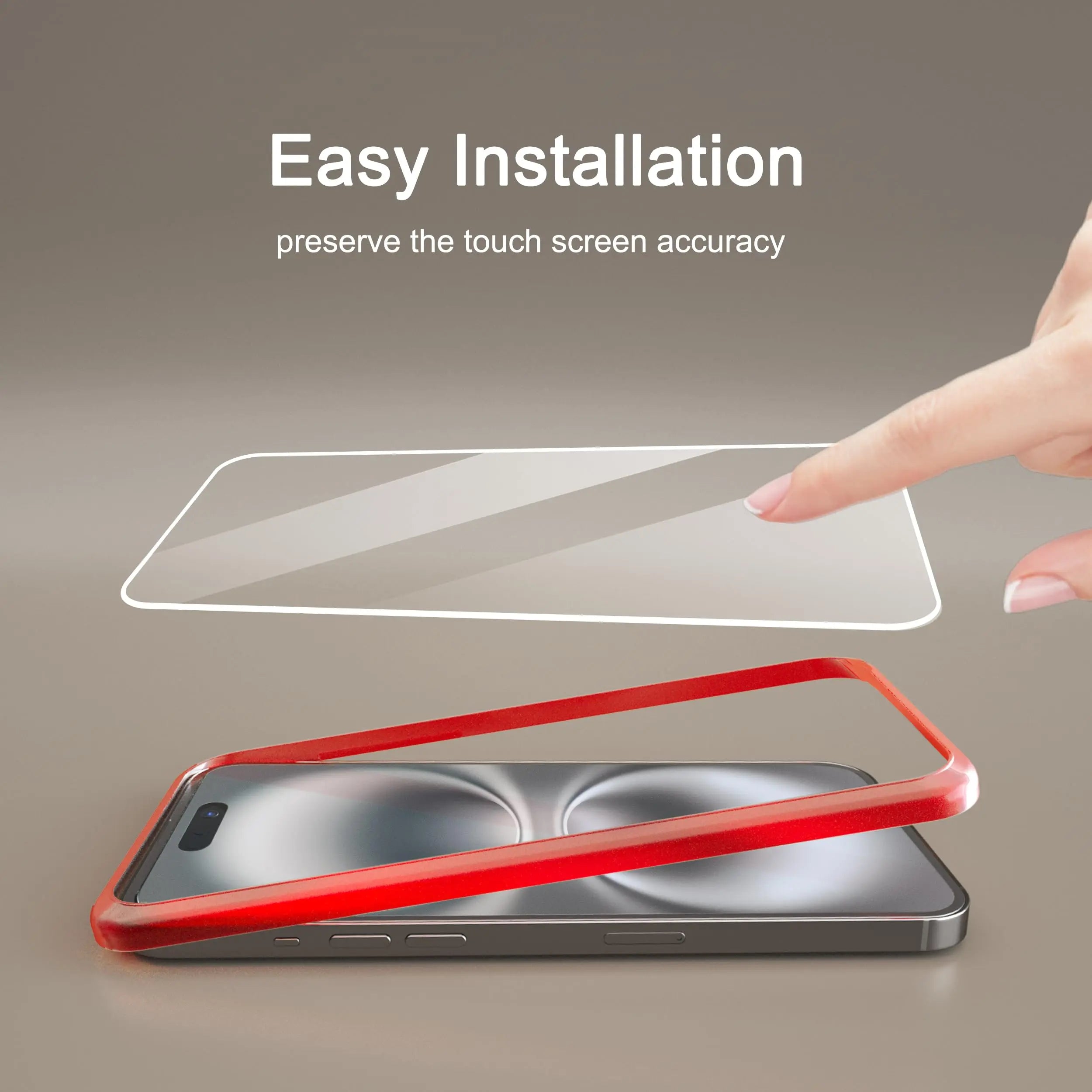 Ailun 3 pack screen protector and camera lens protector for iPhone 17 Pro Max with installation frame, case friendly design.