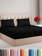 CGK Unlimited white queen sheet set featuring deep pockets, soft texture, and wrinkle-free design for comfortable sleep.