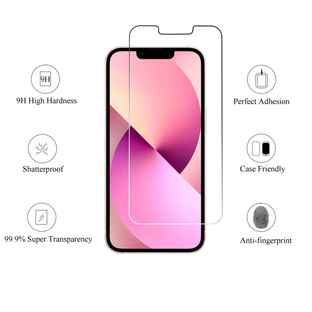 Ailun tempered glass screen protector for iPhone 16/15/15 Pro, 3 pack, 6.1 inch, case friendly, dynamic island compatible.