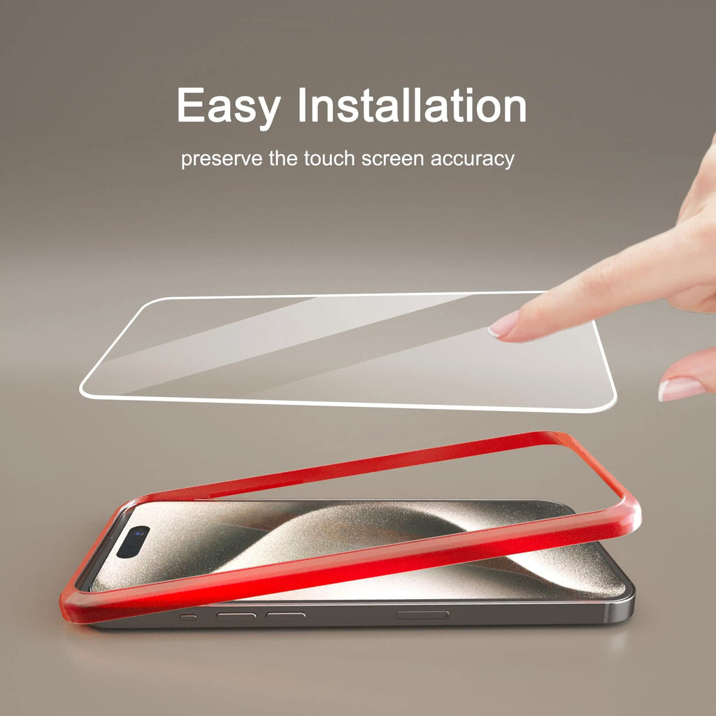 Ailun 3 pack screen and camera lens protectors for iPhone 17 Pro Max, featuring installation frame and case-friendly design.