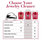CONNOISSEURS Premium Edition 9.6oz jewelry cleaner for fine, silver, or delicate jewelry in a sleek bottle.