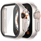 Misxi tempered glass case for Apple Watch Series 11 and 10, black, 46mm, showcasing screen protector cover design.