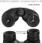 Occer 12x25 compact binoculars with large eyepiece, waterproof design, ideal for bird watching and outdoor activities.