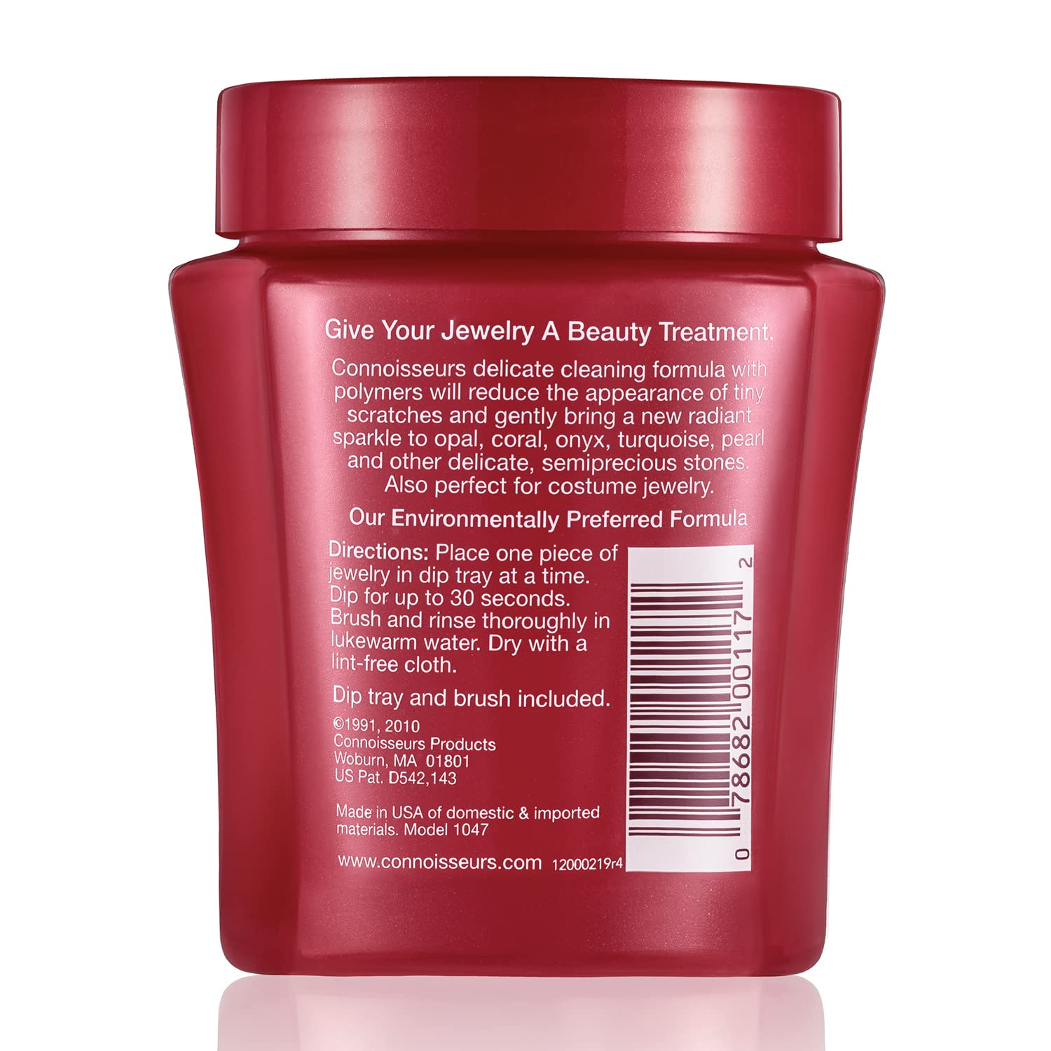 CONNOISSEURS Premium Edition Jewelry Cleaner 9.6oz bottle for fine, silver, and delicate jewelry cleaning.