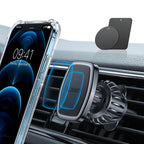LISEN magnetic phone holder for car with upgraded clip and strong magnets, designed for Galaxy S25 Ultra and similar smartphones.