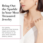 CONNOISSEURS Premium Edition Jewelry Cleaner 9.6oz bottle with a label indicating use for fine, silver, or delicate jewelry.