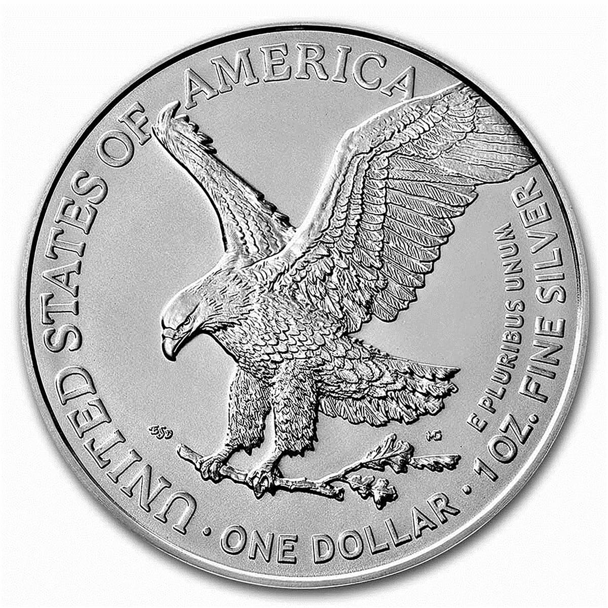 2025 American Silver Eagle coin with .999 fine silver, featuring Smyrnacoin Certificate of Authenticity, uncirculated condition.