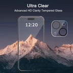 Ailun 3 pack screen protector and camera lens protectors for iPhone 17 Pro Max with installation frame, case friendly.