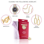 CONNOISSEURS Premium Edition Jewelry Cleaner, 9.6oz bottle shown, ideal for fine, silver, and delicate jewelry cleaning.