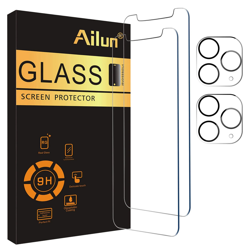 Ailun 3 pack screen protector and camera lens protector for iPhone 17 Pro Max with installation frame, case friendly.