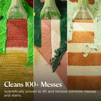 BISSELL Little Green Mini Portable Carpet Cleaner in tea green with HydroRinse tool and 4" tough stain tool.