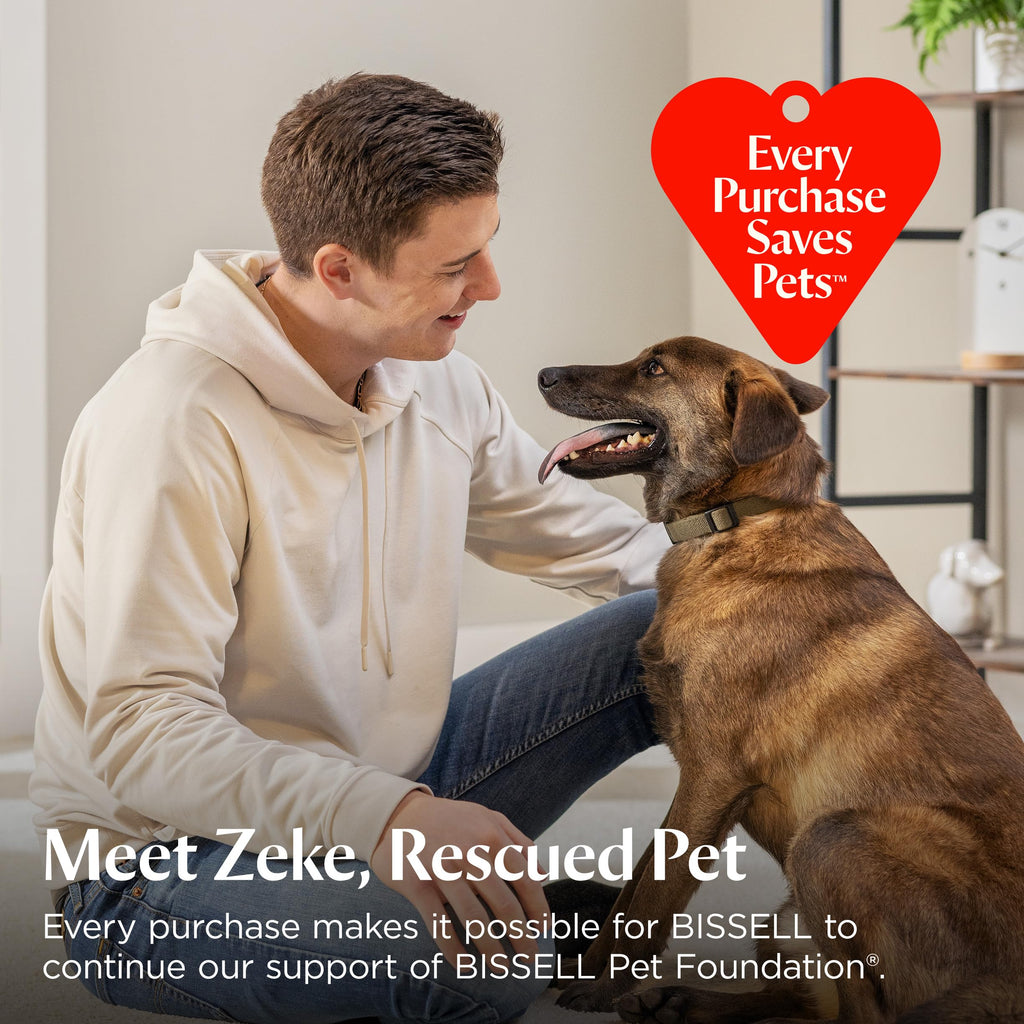 BISSELL Little Green Mini Portable Carpet Cleaner in tea green with HydroRinse and 4" Tough Stain Tool for upholstery cleaning.